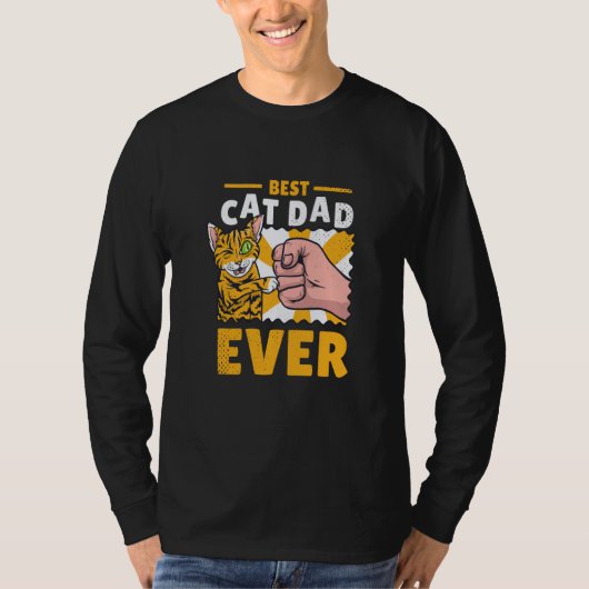 Cat dad kittens cats t-shirt (Voorkant)