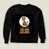Cat Dad Long-sleeve shirt (Voorkant)