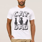 CAT DAD, MANNEN Cat Lover T-shirts (Voorkant)