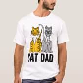 CAT DAD-Mannen T-shirts (Voorkant)
