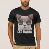 CAT DAD mannen T-shirts (Voorkant)