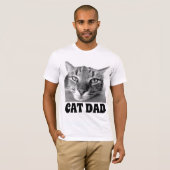 CAT DAD MANNEN T-SHIRTS (Voorkant volledig)