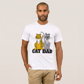 CAT DAD, Mannen T-Shirts (Voorkant volledig)