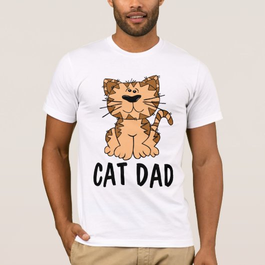 CAT DAD-MANNEN T-shirts (Voorkant)