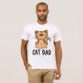 CAT DAD-MANNEN T-shirts (Voorkant volledig)
