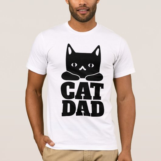 CAT DAD MANNEN T-SHIRTS (Voorkant)