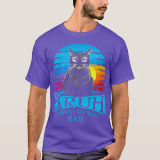Cat Dad Mannen Vaderdag Ontwerp Verjaardag Beste V T-shirt