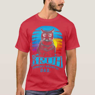 Cat Dad Mannen Vaderdag Ontwerp Verjaardag Beste V T-shirt