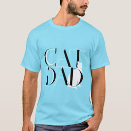 Cat Dad - Modern en minimalistisch design voor tro T-shirt