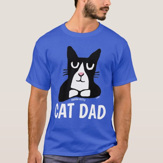 CAT DAD, Panda Kat T-shirts, Tuxedo T-shirt (Voorkant)