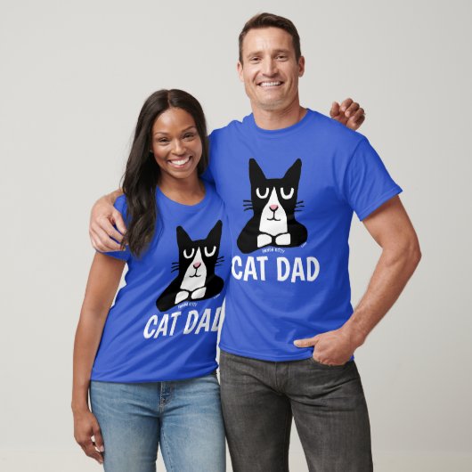 CAT DAD, Panda Kat T-shirts, Tuxedo T-shirt (Unisex)