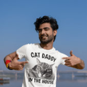 CAT DAD PAPA IN HET HUIS Grappige T-shirts