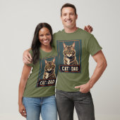 Cat Dad Pride – Rugged Feline Art T-shirt (Unisex)