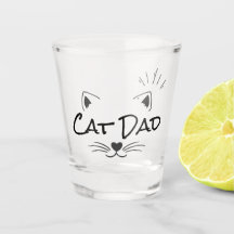 Cat Dad Shotglas - Grappig Kat Liefhebber Cadeau v