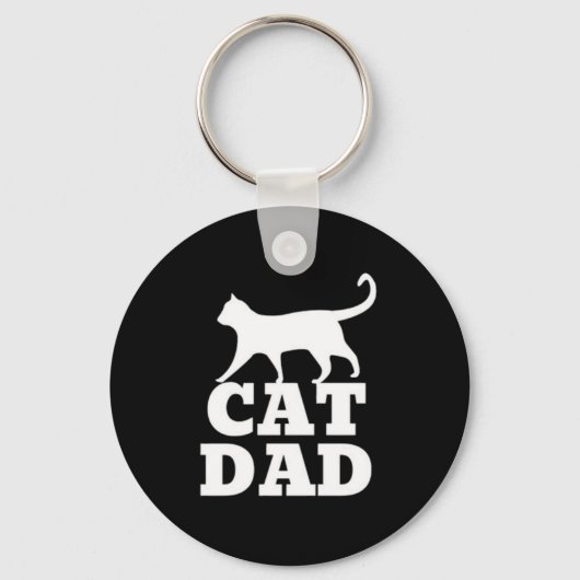 Cat Dad Sleutelhanger (Voorkant)