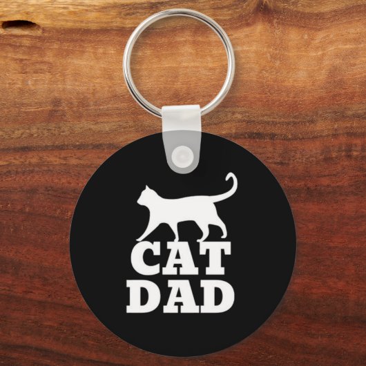 Cat Dad Sleutelhanger (Voorkant)