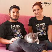 Cat Dad stemt voor Schattigee Amerikaanse vlag T-shirt