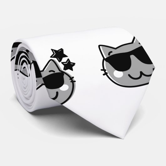 CAT DAD-STROPDAS STROPDAS (Opgerold)