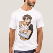 Cat Dad T shirt (Voorkant)