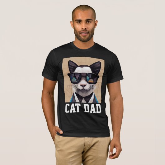 CAT DAD T-SHIRT (Voorkant volledig)