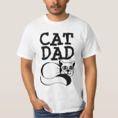 CAT DAD T-shirts, T - shirts van MANNEN van karton (Voorkant)