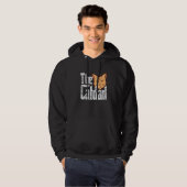 Cat Dad The Catfather Crazy Cat Father Kitty Daddy Hoodie (Voorkant volledig)