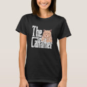 Cat Dad The Catfather Crazy Cat Father Kitty Daddy T-shirt (Voorkant)