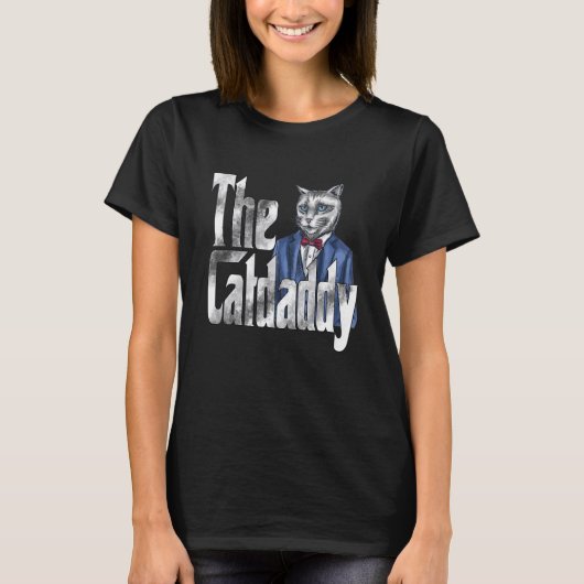 Cat Dad The Catfather Crazy Cat Father Kitty Daddy T-shirt (Voorkant)