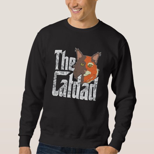 Cat Dad The Catfather Crazy Cat Father Kitty Daddy Trui (Voorkant)