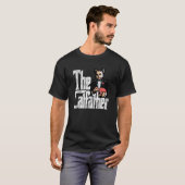 Cat Dad The Catfather Crazy Mafia Cat Father Kitty T-shirt (Voorkant volledig)