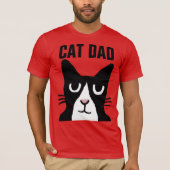 CAT DAD tuxedo cat T-shirts, Panda-Kat T-shirt (Voorkant)
