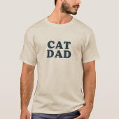 Cat Dad Typography T-shirt (Voorkant)