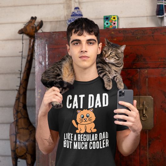 CAT DAD VEEL COOLER MANNEN T-SHIRTS