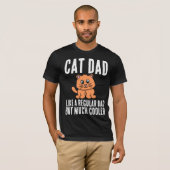 CAT DAD VEEL COOLER MANNEN T-SHIRTS (Voorkant volledig)