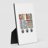 Cat Dad Vintage Funny Snack Dealer Shirt Design_1 Fotoplaat (Zijkant)