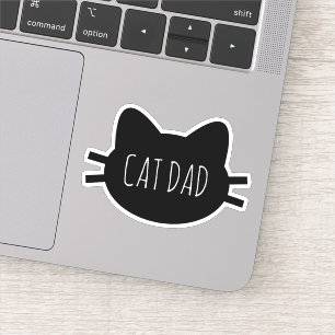 CAT DAD vinyl gesneden aangepaste Sticker