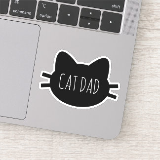 CAT DAD vinyl gesneden aangepaste Sticker