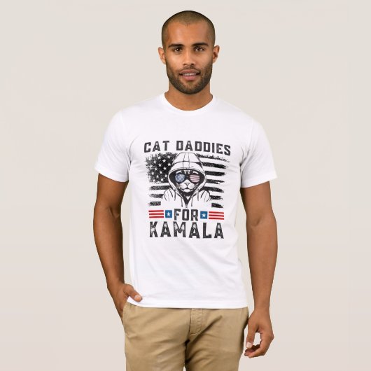 Cat Daddies voor Kamala T-shirt (Voorkant volledig)