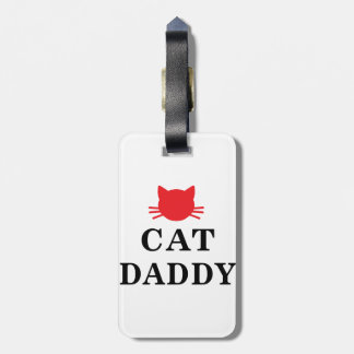 Cat Daddy Bagagelabel met leren riem