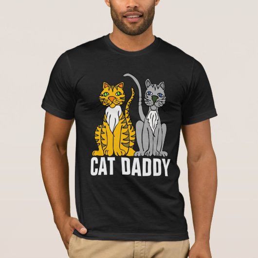 CAT DADDY BLACK T-shirts T - shirts (Voorkant)