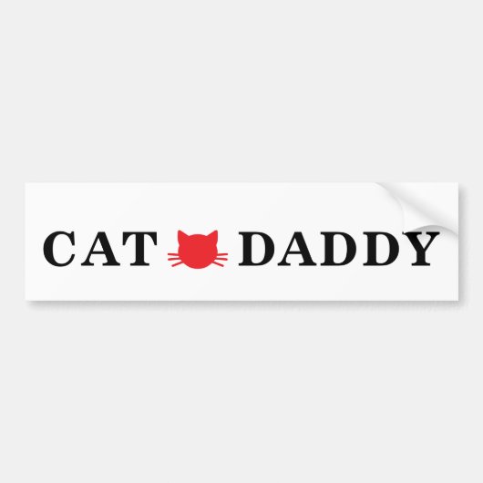 Cat Daddy Bumpersticker (Voorkant)