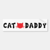 Cat Daddy Bumpersticker (Voorkant)