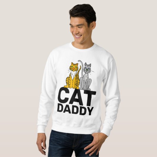 CAT DADDY, CAT DAD, MANNEN T-SHIRTS GUYS T - SHIRT (Voorkant volledig)