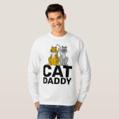 CAT DADDY, CAT DAD, MANNEN T-SHIRTS GUYS T - SHIRT (Voorkant volledig)