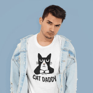 CAT DADDY, CAT DAD TUXEDO Panda Kat T-shirts