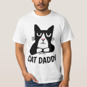 CAT DADDY, CAT DAD TUXEDO Panda Kat T-shirts (Voorkant)