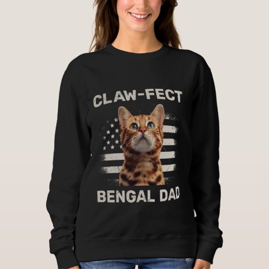 Cat Daddy CLAW-FECT BENGAL DAD Bengaalse katten Va Trui (Voorkant)