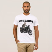 CAT DADDY DAD BIKER T-SHIRTS (Voorkant volledig)