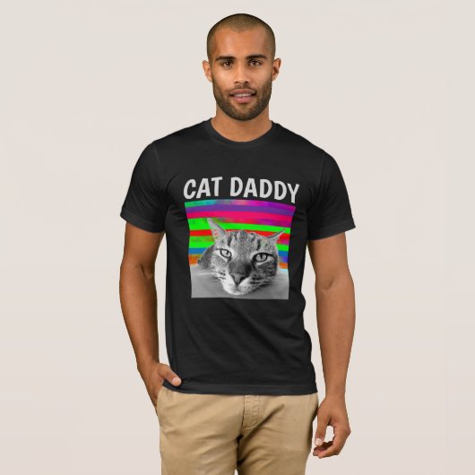 CAT DADDY DAD MANNEN T-shirt (Voorkant volledig)