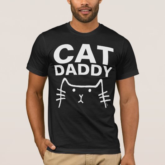 CAT DADDY DAD-Mannen T-shirts (Voorkant)